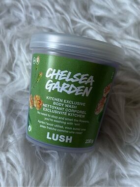 Lush x kitchen Chelsea garden body wash